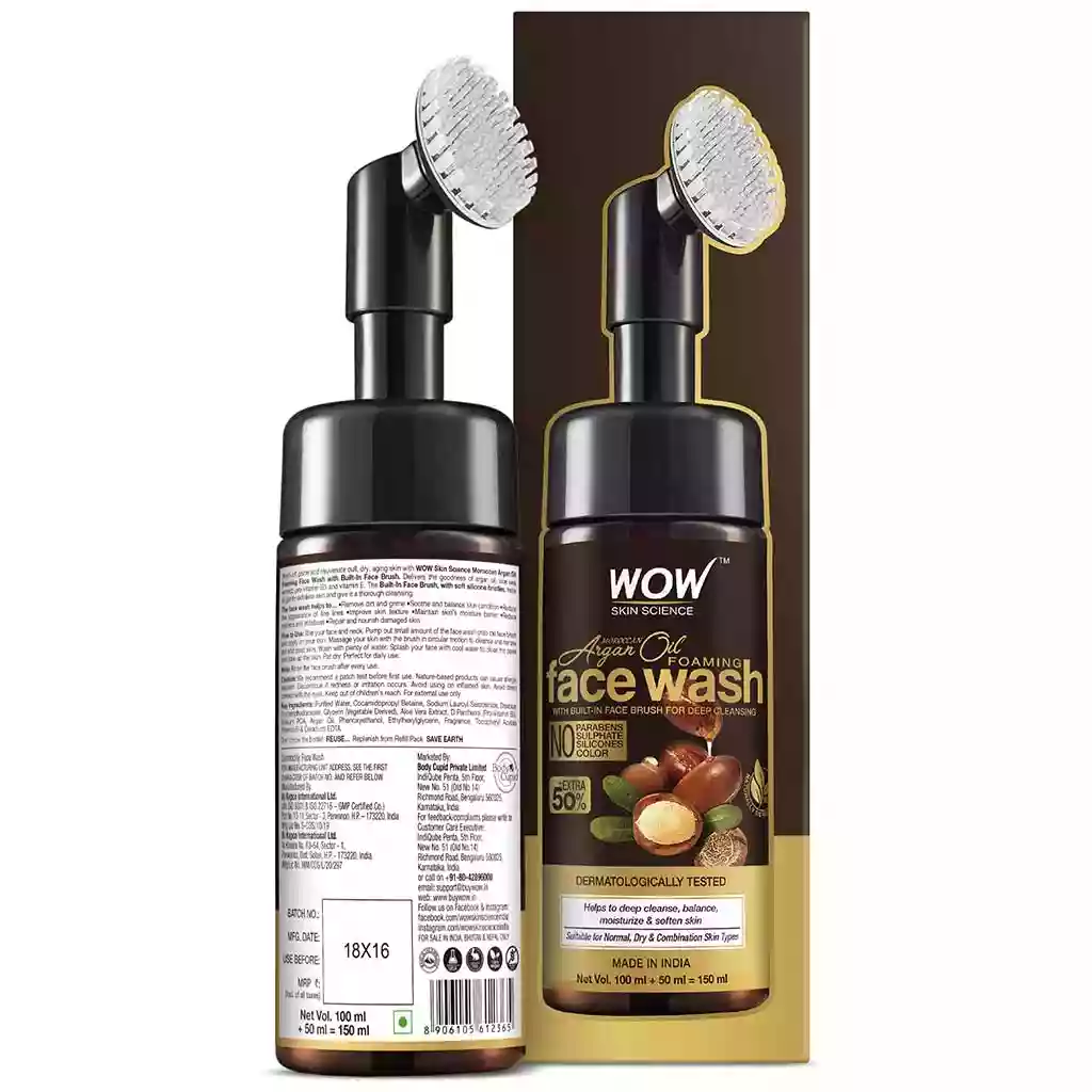 Free Moroccan Argan Oil Face Wash Plus Coconut Hand and Nail Cream Worth ₹598 On Order Above ₹699 Shop Now